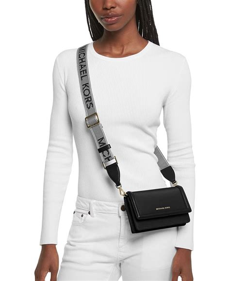 michael kors logo strap crossbody.